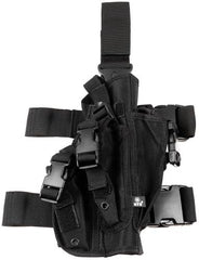 Pistolenbeinholster, schwarz, rechts