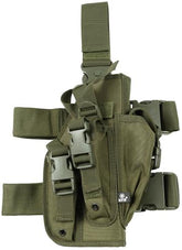 Pistolenbeinholster, oliv, rechts