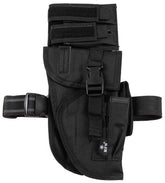 Pistolenbeinholster, schwarz, "Tactical", rechts