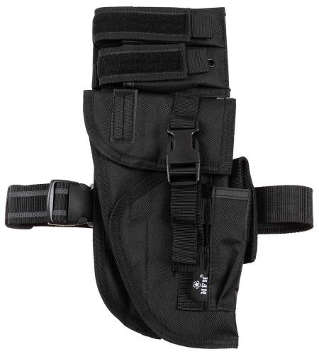 Pistolenbeinholster, schwarz, "Tactical", rechts