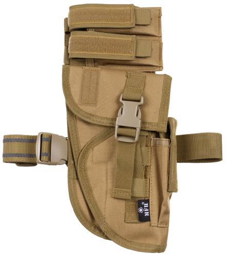 Pistolenbeinholster, coyote, "Tactical", rechts