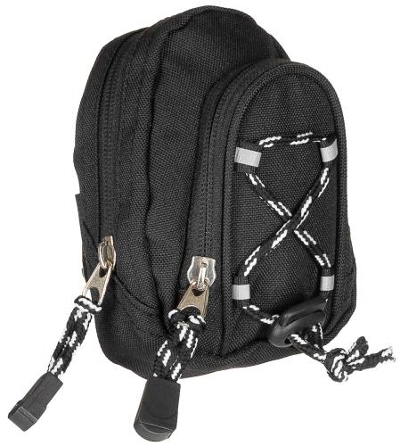 Fototasche, Kordelband, schwarz