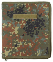 Schreibmappe, flecktarn, A4