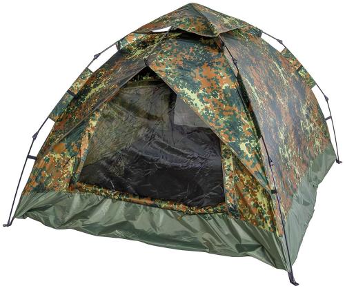 Zelt, "Quick Up Monodom", 3 Personen, flecktarn