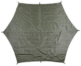 Plane, "Hexagon-Tarp", oliv, ca. 340 x 310 cm