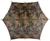 Plane, "Hexagon-Tarp", flecktarn, ca. 340 x 310 cm
