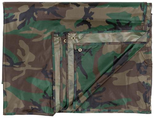 Mehrzweckplane, "Tarp", woodland, ca. 300 x 400 cm
