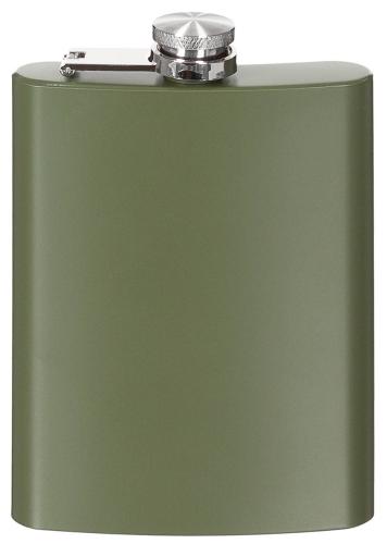 Flachmann, Edelstahl, oliv, 8 OZ, 225 ml