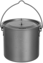 Topf, Titan, klein, mit Deckel, Klappgriffe, ca. 1,1 l