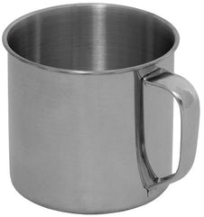 Tasse, Edelstahl, einwandig, ca. 500 ml
