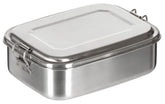 Lunchbox, Edelstahl, ca. 18 x 14 x 6,5 cm