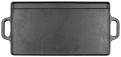 Grillplatte, Gusseisen, 2 Griffe, ca. 50 x 23 x 1,5 cm