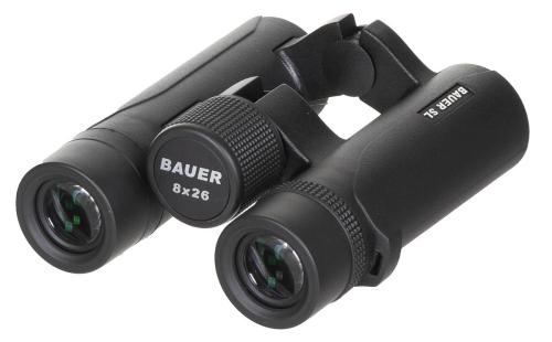 BAUER Fernglas, Outdoor SL, 8 x 26, wasserdicht, schwarz