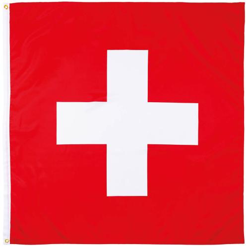 Fahne, Schweiz, Polyester, 120 x 120 cm