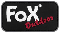 Klettabzeichen, "Fox Outdoor", 3D, schwarz, ca. 7,5 x 4 cm
