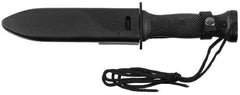 Kampfmesser, MK3, schwarz, Kunststoffgriff, Scheide