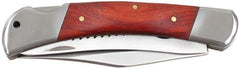 Klappmesser, "Hunter", Metallgriff mit Holzeinlage