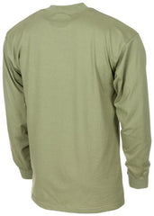 CZ Shirt, langarm, oliv, 150 g/m², neu