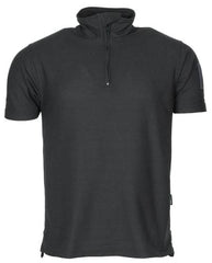 Brit. Funktions-Shirt,schwarz, Reißverschluss, gebr.