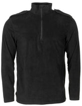 Brit. Polizei-Shirt, schwarz, Fleece, Reißverschluss, gebr.