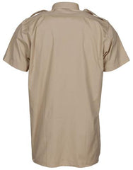 Brit. Diensthemd, beige, kurzarm, gebr.
