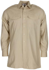 Brit. Diensthemd, beige, langarm, gebr.