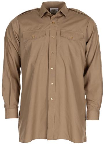 Brit. Diensthemd, khaki, langarm, gebr.
