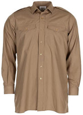Brit. Diensthemd, khaki, langarm, gebr.
