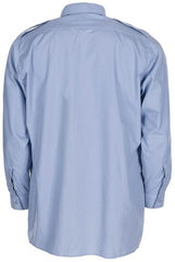 Brit. Diensthemd, blau, langarm, gebr.
