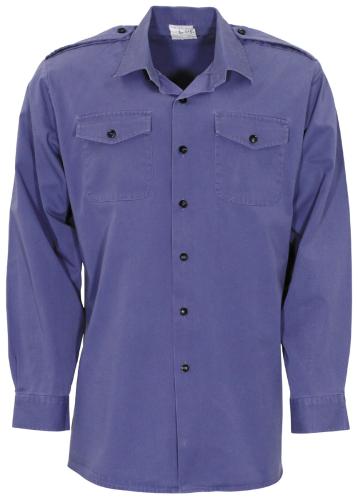Brit. Feldhemd, blau, FR, langarm, gebr.
