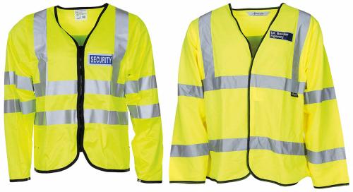 Brit. Signaljacke, gelb, mit Reflektor, neuw.