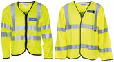 Brit. Signaljacke, gelb, mit Reflektor, neuw.