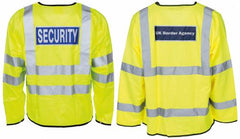 Brit. Signaljacke, gelb, mit Reflektor, neuw.