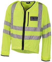 Brit. Signaljacke, gelb, mit Reflektor, gebr.