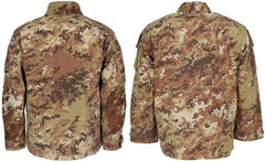 Ital. Kampfjacke, Rip Stop, vegetato, gebr.