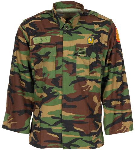 Koreanische BDU Feldjacke, woodland, gebr.