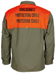 Schweiz. Feldjacke, oliv, "Zivilschutz", neuw.