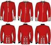 Brit. Paradejacke, rot, ohne Schulterklappen, gebr.