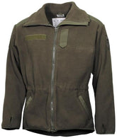 Österr. Thermojacke, oliv, Fleece, gebr.