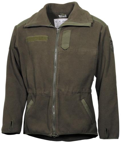 Österr. Thermojacke, oliv, Fleece, mit Membrane, gebr.