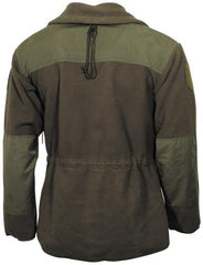 Österr. Thermojacke, oliv, Fleece, mit Membrane, gebr.