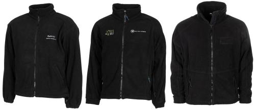 Brit. Fleece-Jacke, schwarz, diverse Modelle, gebr.