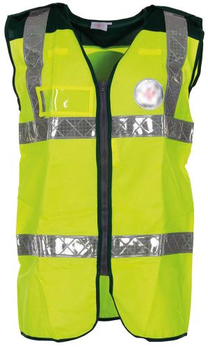 Brit. Signalweste,"RED CROSS", mit Reflektor, neuw.