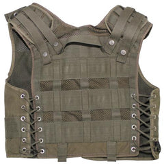 Österr. Tactical Weste, KAZ03, oliv, gebr., "DEFEKT"