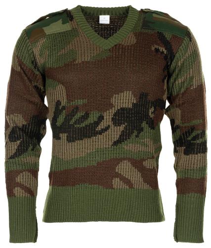 Pullover, V-Ausschnitt, tarn, neuw.