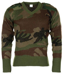 Pullover, V-Ausschnitt, tarn, neuw.