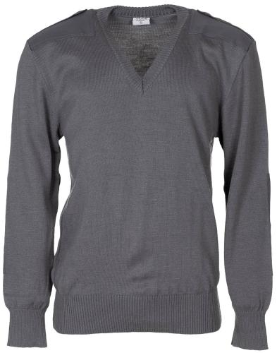Österr. V-Pullover, grau, neuwertig