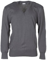 Österr. V-Pullover, grau, neuwertig