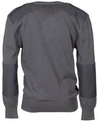 Österr. V-Pullover, grau, neuwertig