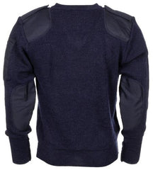 Brit. Pullover, blau, Polizei, V-Ausschnitt, gebr.